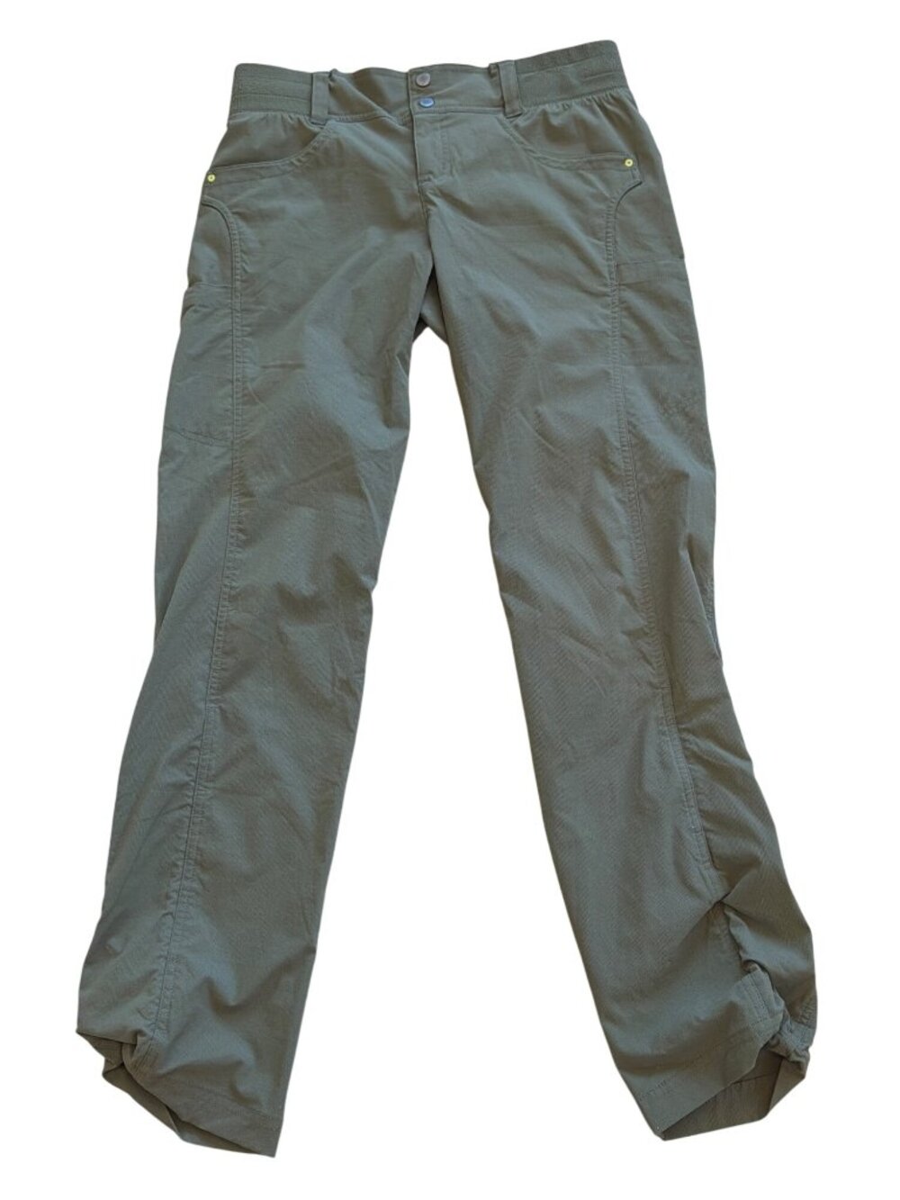 Title Nine Women's 8 Nylon Clamber Pants Green * - Picture 16 of 17